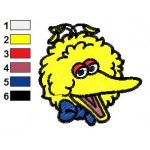 Sesame Street Big Bird 07 Embroidery Design